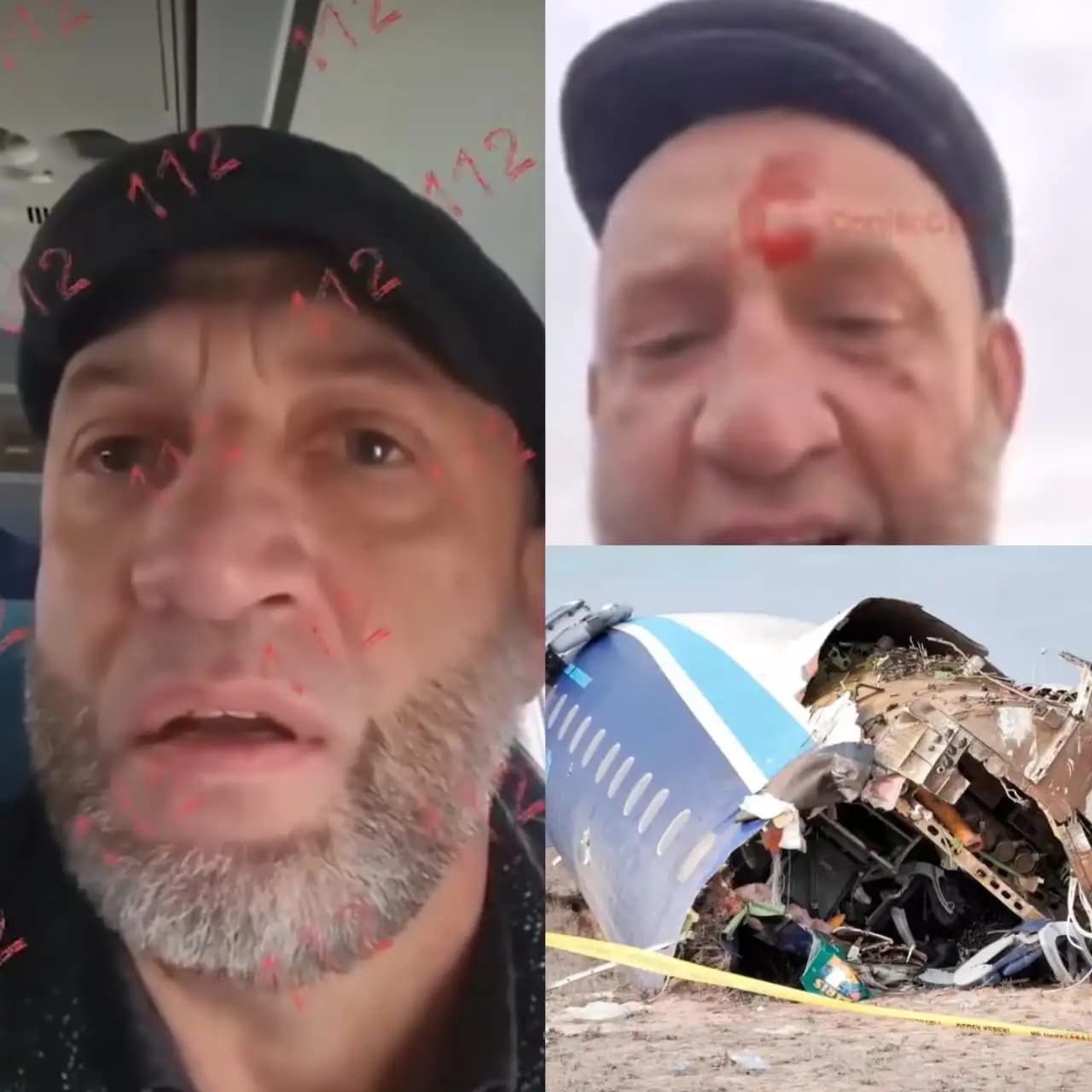 VIRAL! Rekaman Video Salah Satu Korban Jatuhnya Pesawat Azerbaijan Airlines, Tenang Sekali Bapaknya 