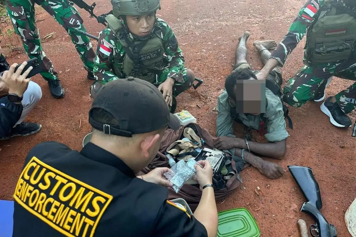 Tim Gabungan Gagalkan Penyulundupan Narkotika di Perbatasan Indonesia-Papua Nugini  