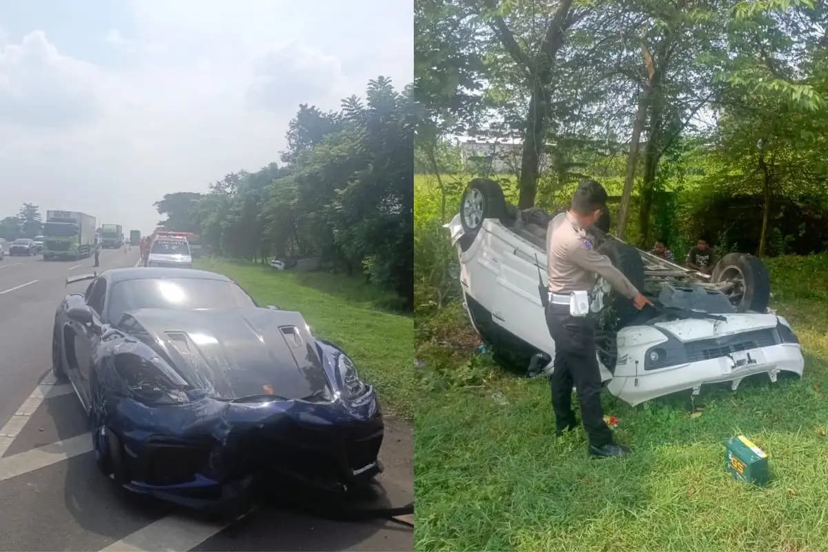 Kecelakaan Maut Porsche Tabrak Toyota Rush di Tol Sidoarjo-Porong, Pengemudi Ngebut Sendirian  