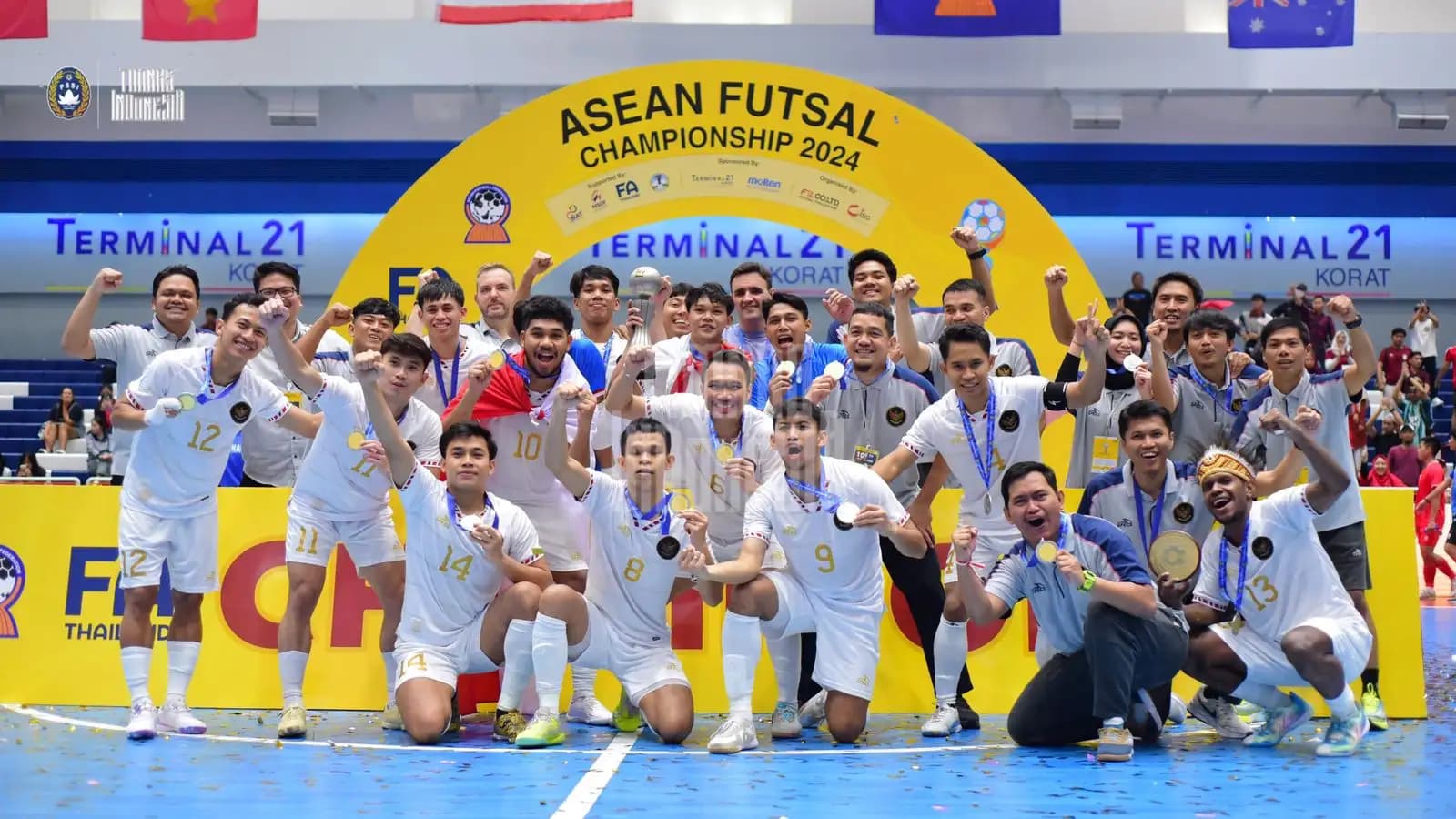 Akhiri Penantian 14 Tahun, Timnas Futsal Indonesia Juarai  Piala ASEAN Futsal Championship 2024