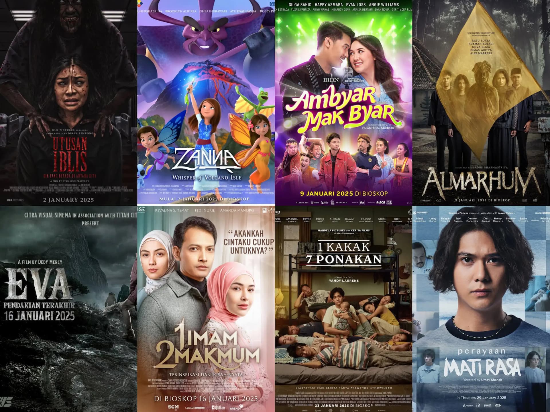 Mulai dari Horor, Trailer, Komedi, Romantis, dan Religi, Sederet Film Ini Siap Tayang Jadi Pembuka 2025