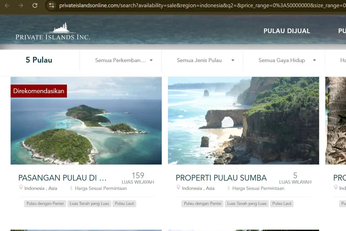 Kementerian ATR/BPN Tegaskan Pulau Kecil Tak Boleh Dikuasai Penuh oleh Swasta  