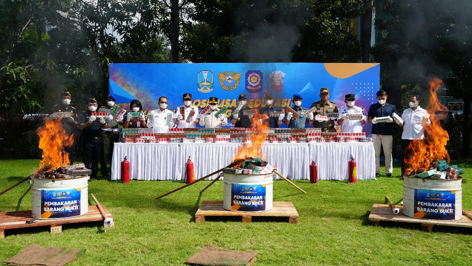 Bea Cukai Jatim I Musnahkan 12 Juta Batang Rokok Ilegal, Cegah Kerugian Negara Rp8,9 Miliar
