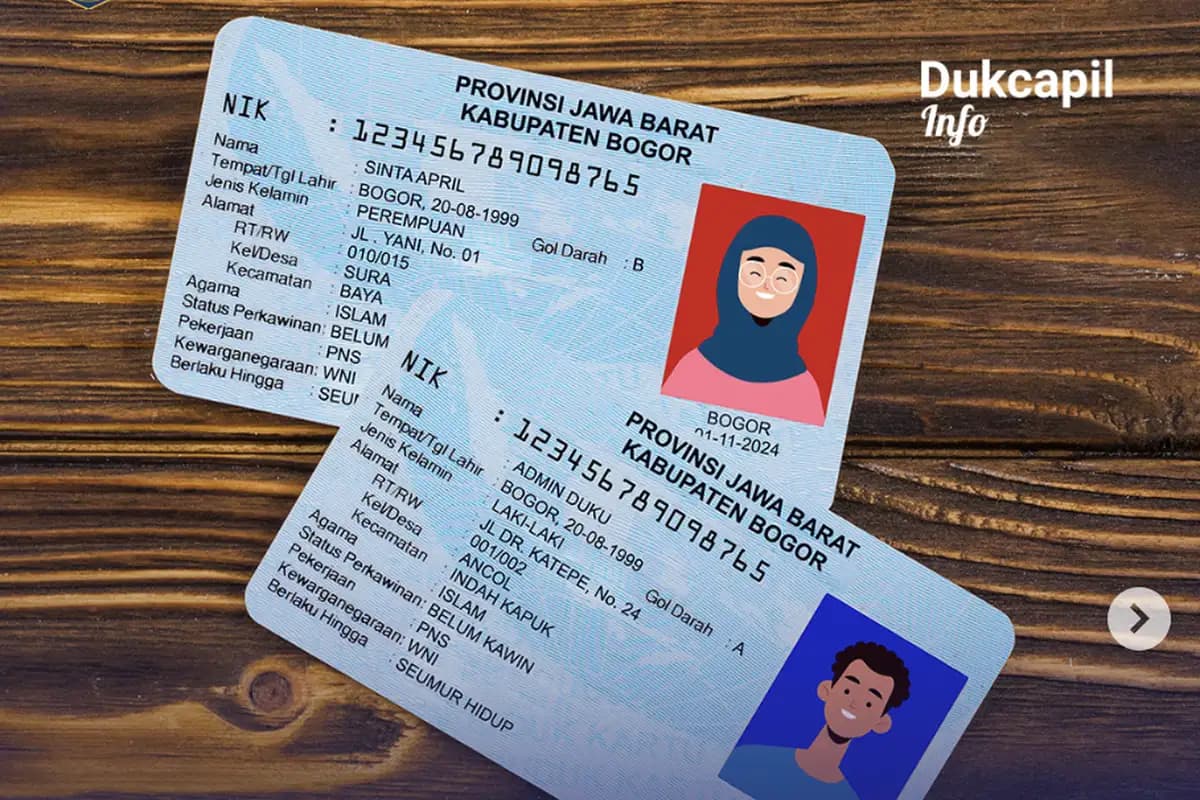 Dukcapil Jelaskan Makna Warna Latar Belakang Biru dan Merah pada KTP  