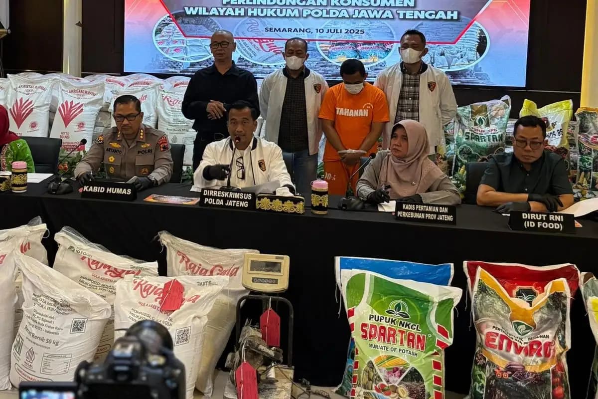 Polisi Ungkap 2 Pabrik Pupuk Palsu di Boyolali Produksi Ratusan Ton per Bulan  