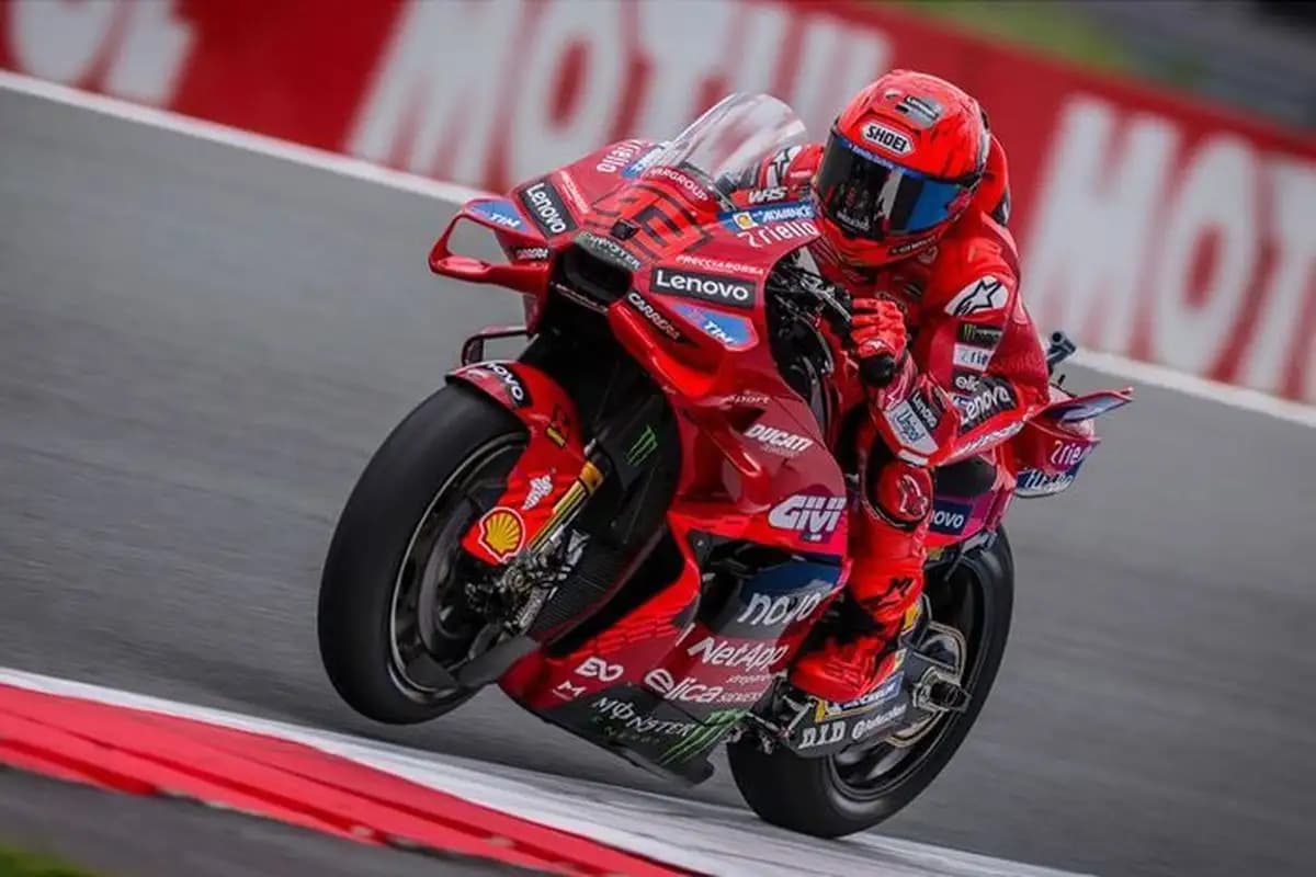 Marc Marquez Rebut Pole Position MotoGP Jerman 2025 di Trek Basah  
