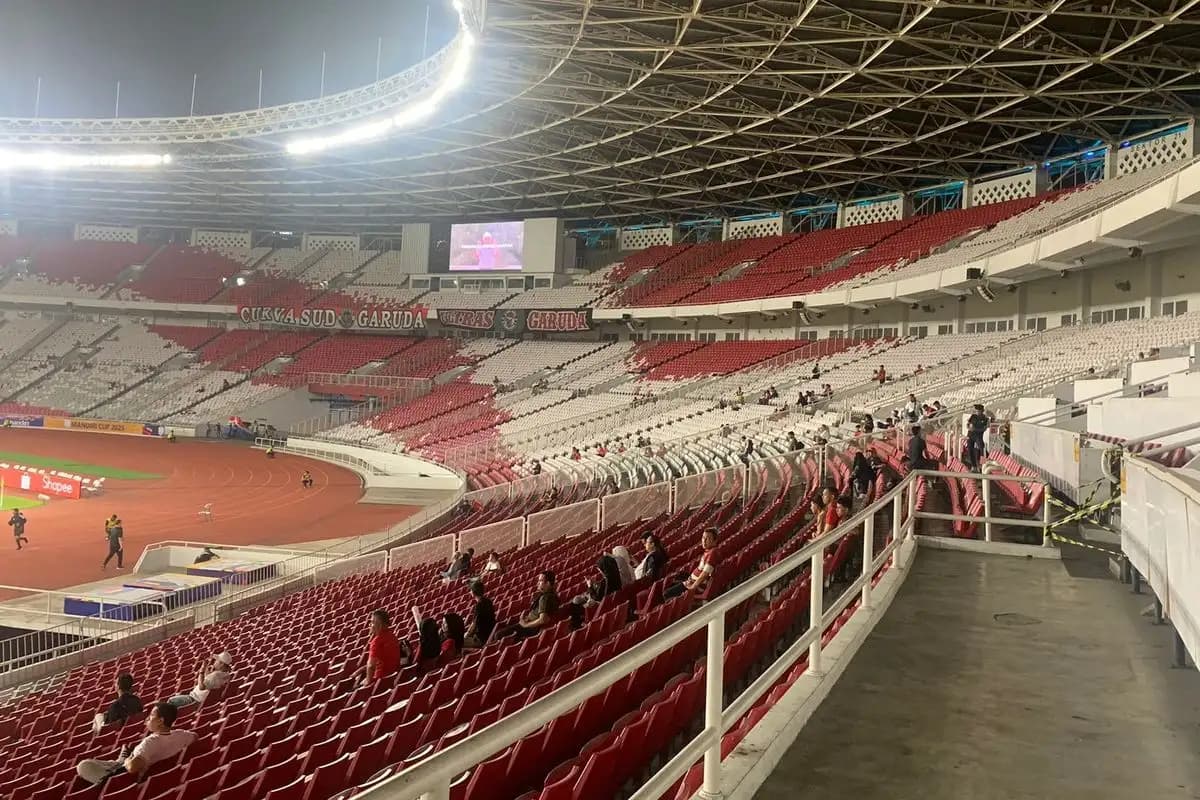 Suasana GBK Masih Sepi Jelang Laga Perdana Timnas U23 Indonesia Vs Brunei  