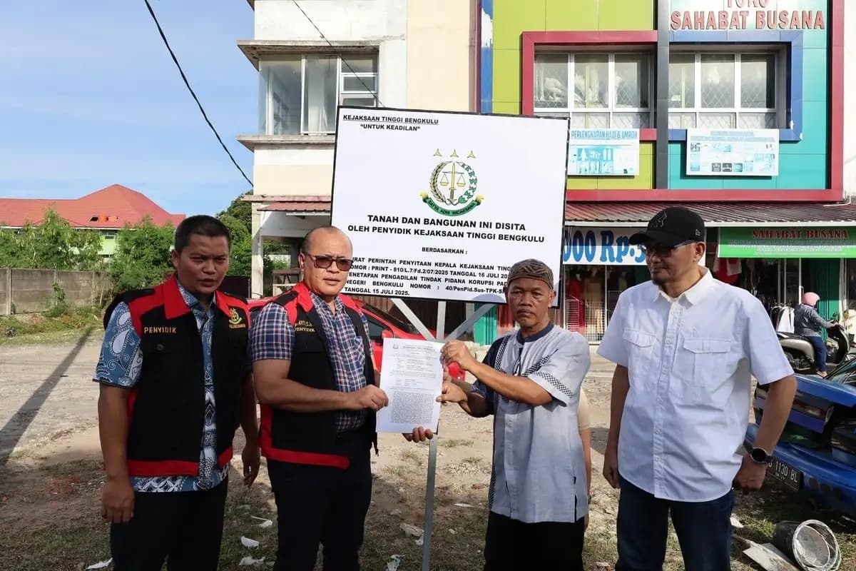 Kejati Bengkulu Sita 22 Aset Tanah Terkait Kasus Korupsi PAD Rp 200 Miliar  