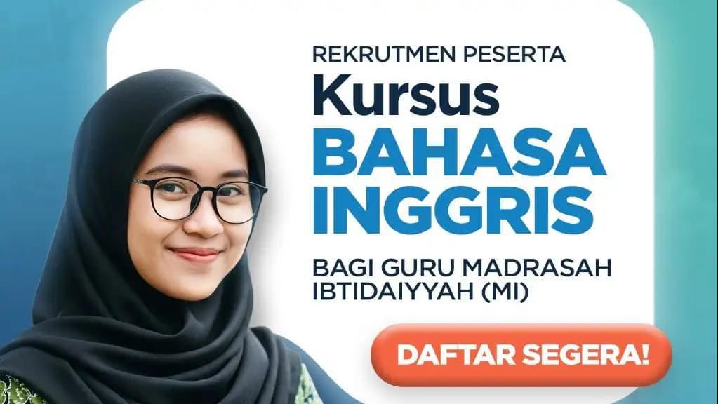 Kemenag Luncurkan Kursus Bahasa Inggris Gratis untuk 300 Guru MI