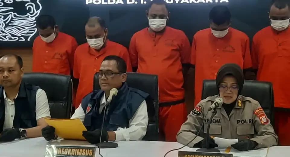 Polisi DIY Tangkap 5 Pelaku Judi Online Terorganisir di Bantul