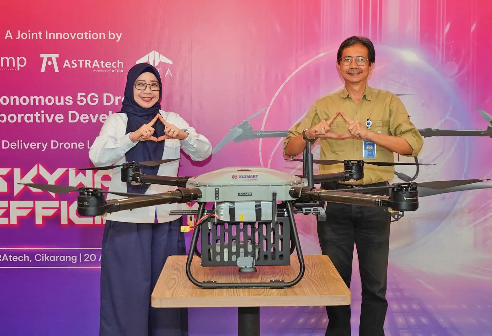 XLSMART dan ASTRAtech Luncurkan Inovasi Drone Otonom Cerdas Berbasis 5G