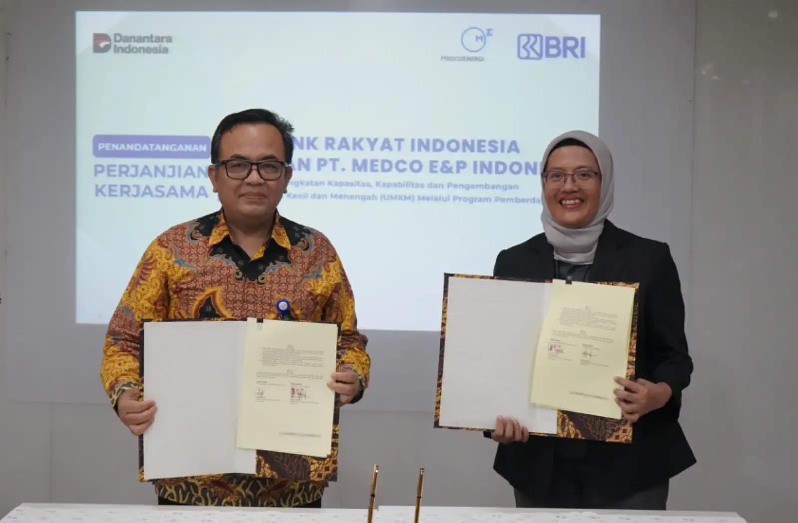 Perkuat Ekonomi Kerakyatan, BRI dan Medco E&P Jalin Kolaborasi Strategis Program Pemberdayaan UMKM