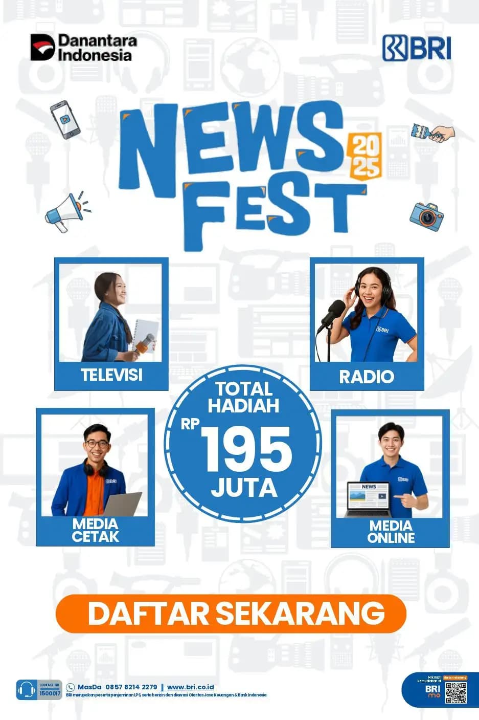 Sambut HUT Ke-130, BRI Jaring Karya Jurnalistik Inspiratif Melalui News Fest 2025