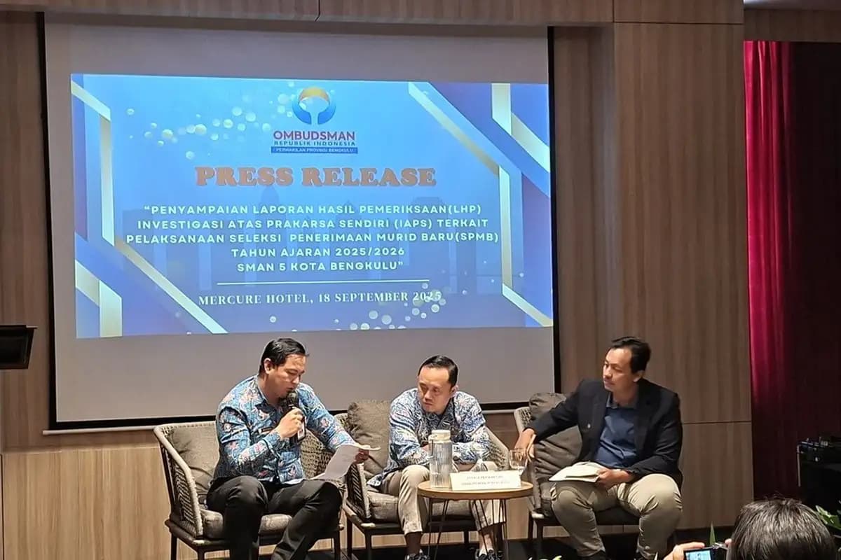 Ombudsman Bengkulu Nyatakan Pemberhentian 73 Siswa SMAN 5 Bengkulu sebagai Maladministrasi