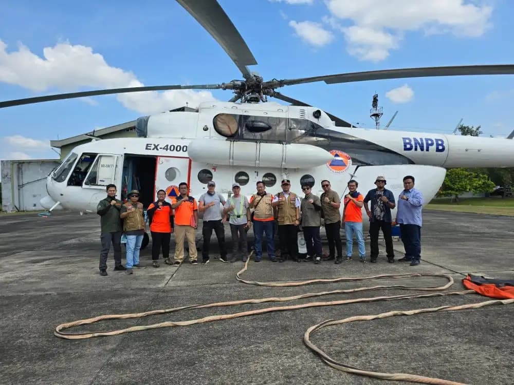 Satu Helikopter Patroli Karhutla di Riau Ditarik ke Jakarta, Musim Hujan Jadi Alasan