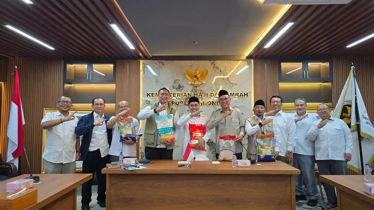 Perkuat Ekosistem Ekonomi Haji, Kemenhaj Gandeng Bulog dan Kementan Dorong Ekspor Beras ke Saudi