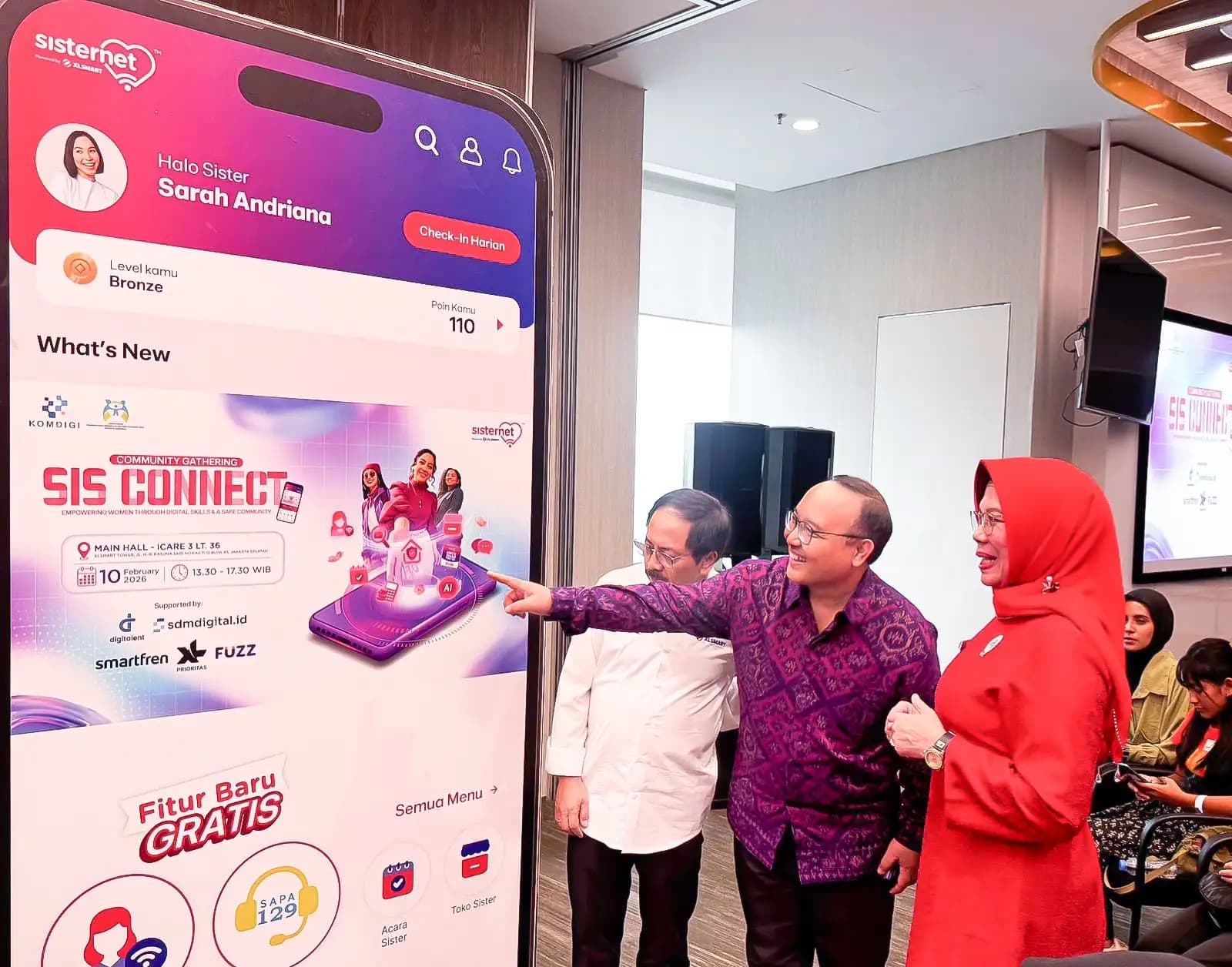 XLSMART Hadirkan Fitur Baru Sisternet,  Dukung Pemberdayaan Perempuan Bersama KOMDIGI dan KEMENPPPA RI